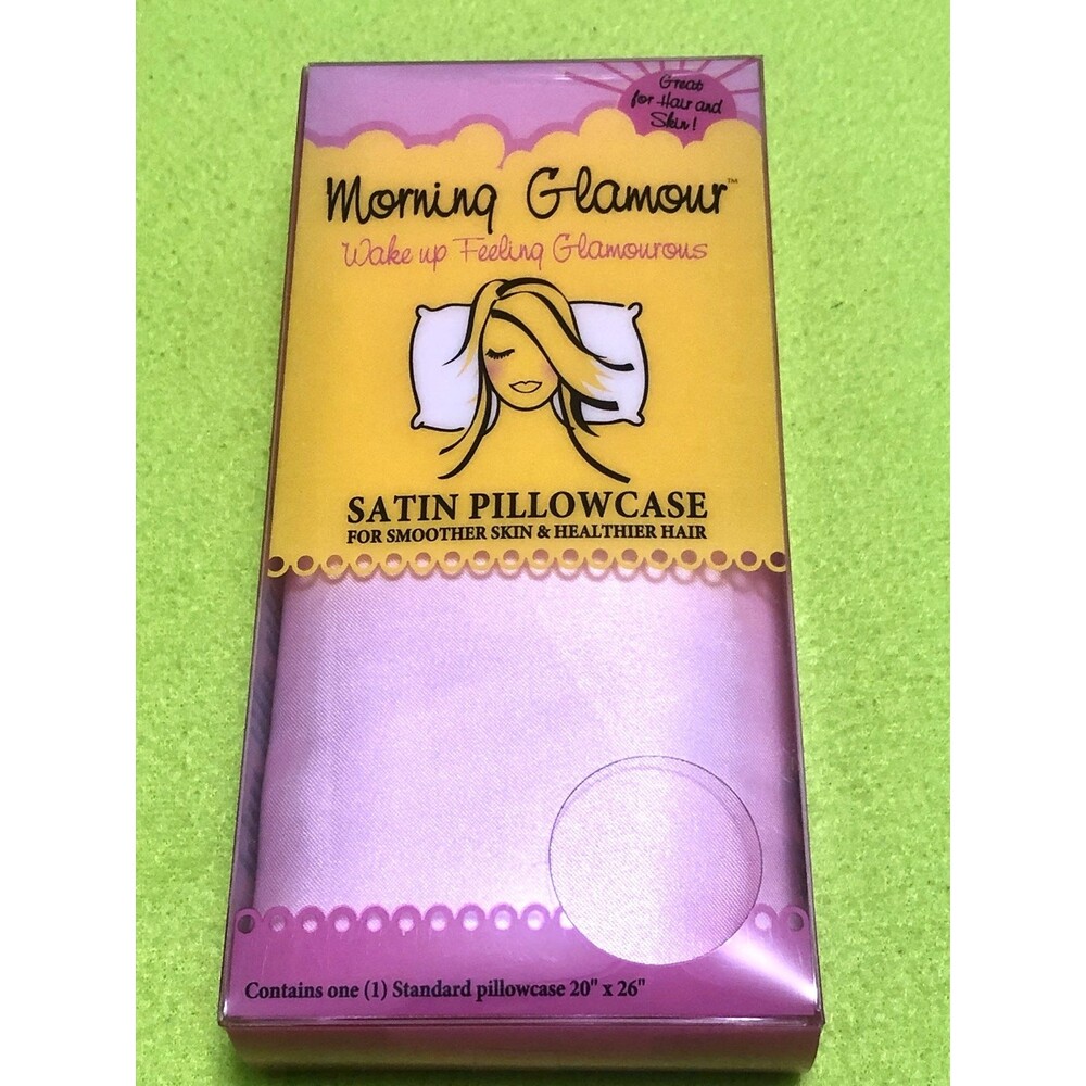 Morning Glory Satin Standard Pillowcase Pink Bed Bedroom Sleep Haircare